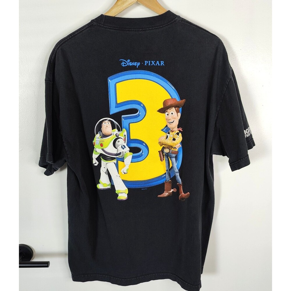Vintage Disney Toy Story 3 Movie Promo Shirt Size XL Pixar 3D Digital Projection